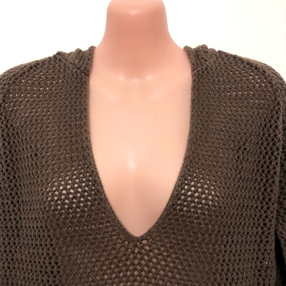 STAMP 10 Brown Crocheted Hoodie - Picture 2 of 9